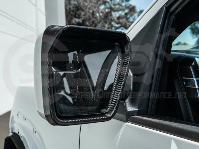 2021-UP FORD F-150 | CARBON FIBER FACTORY STYLE SIDE MIRROR FRAMES PAIR
