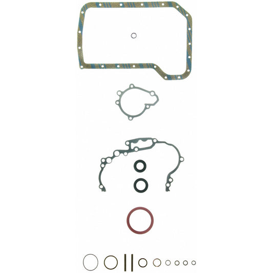 Fel-Pro Subaru Justy CS 9528 engine conversion gasket set showing various gaskets and seals for engine repair.