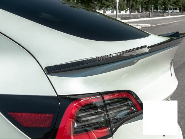 2020-UP TESLA MODEL Y CARBON FIBER REAR TRUNK LID SPOILER WING
