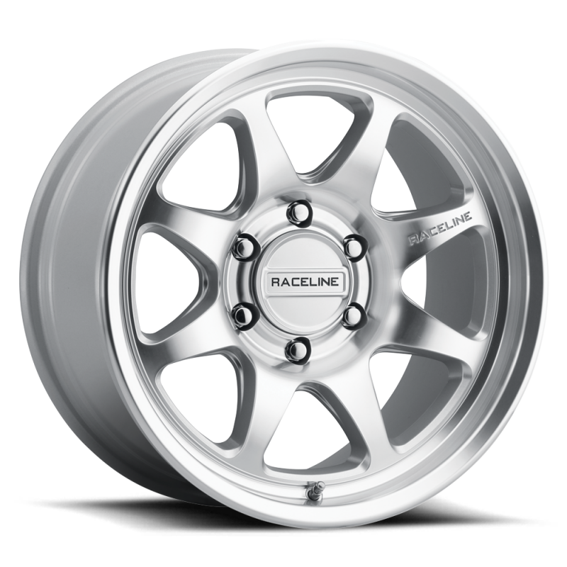 Raceline Forged Raceline 962MC Maverick 17x8.5-inch wheel with machined finish, 6x135 bolt pattern, 0mm offset, and 87.1mm bore.