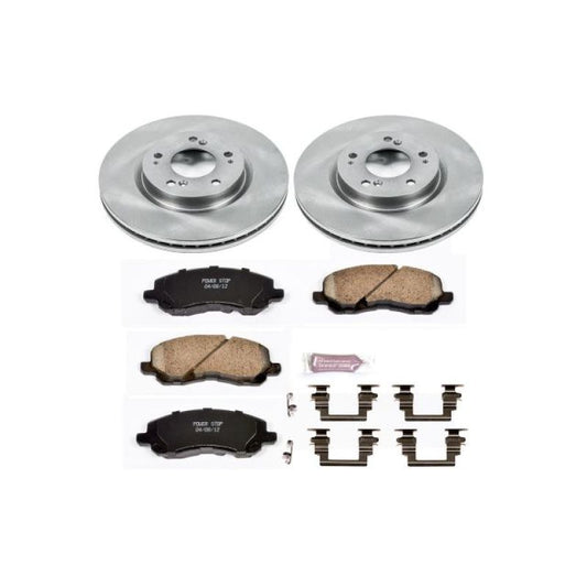 PowerStop OE front brake kit for 2006-2012 Mitsubishi Eclipse, includes brake rotors and pads for reliable stopping power