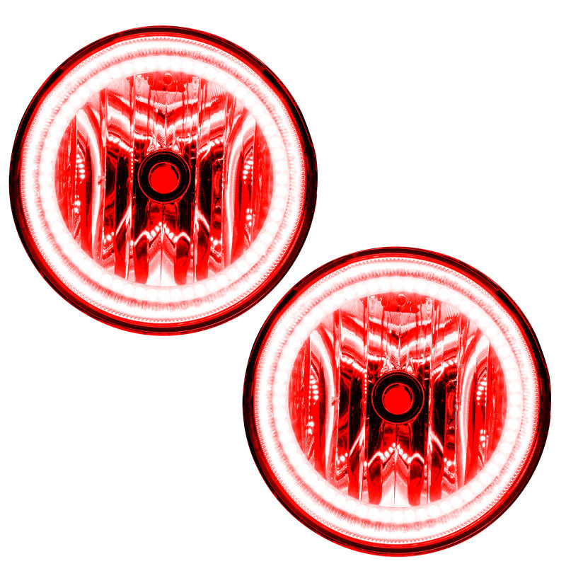 Oracle Lighting LED halo fog lights for Toyota Sequoia, pre-assembled red fog lights with bright LED halos and durable construction.