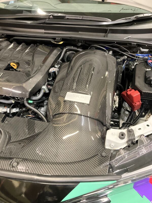HKS cold air intake full kit for GZEA14H, showing the sleek air filter and intake pipe components.