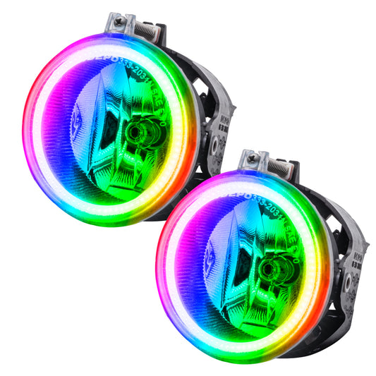 Oracle Lighting Jeep Patriot fog lights with ColorSHIFT SMD LED technology, showcasing their sleek design and vibrant illumination.