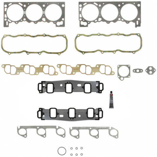Fel-Pro Ford Ranger PermaTorque engine cylinder head gasket set, showing black gasket components on a neutral background.