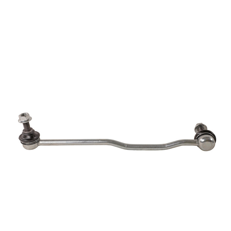 Moog front left sway bar endlink for 2015-2019 Subaru Legacy, showing the metal sway bar link with rubber bushings.
