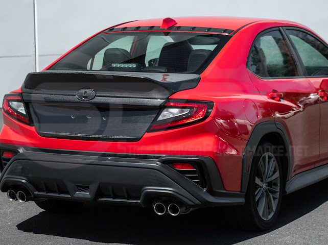 2022-Up Subaru WRX | JDM Style Carbon Fiber Rear Trunk w/ Integrated Spoiler Wing