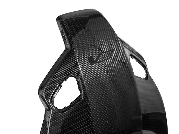 Street Driven Performance Recaro carbon fiber seat rear panel cover for 2016-2019 Cadillac ATS-V Sedan, driver and passenger side.