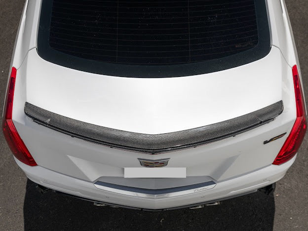2016-2019 Cadillac ATS-V COUPE  | Wickerbill Trunk Spoiler Wing Carbon Fiber