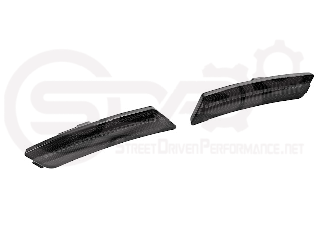 2020-Up Cadillac CT5 | Front Bumper Amber LED Reflector Light Side Marker Pair (Clear, Amber or Smoke Lens)