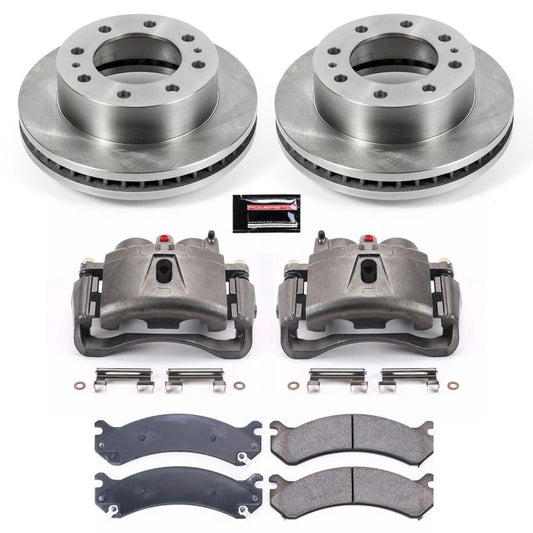 PowerStop OE brake kit for 2007-2010 GMC Sierra 3500 HD front autospecialty brake calipers and components.