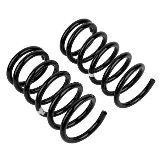 Old Man Emu ARB Coil Maz Tribute R coilover spring for vehicle suspension, showcasing a durable coil spring in a close-up shot.