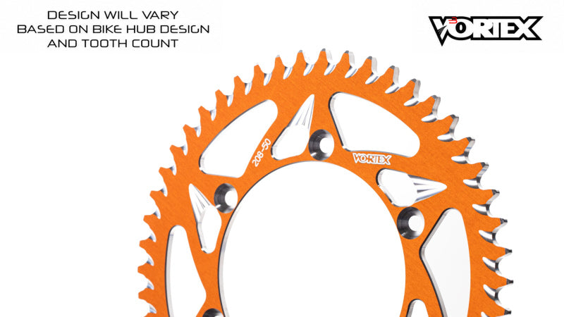 Vortex Racing 33 Tooth 520 Rear Sprocket - Orange