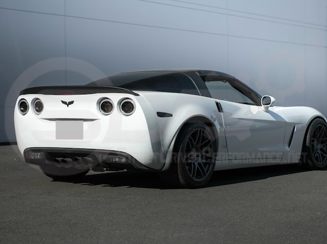 2005-2013 CHEVROLET CORVETTE C6 | SDP PERFORMANCE STYLE MATTE BLACK REAR TRUNK LID WING SPOILER