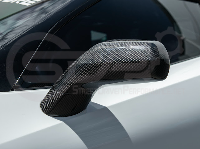 2014-2019 Chevrolet Corvette C7 | Factory Style CARBON FIBER Full Mirror Cap Covers Pair