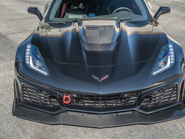 2019 CHEVROLET CORVETTE C7 ZR1 | CARBON FIBER FRONT LIP SPLITTER & SIDE WINGLETS GROUND EFFECTS