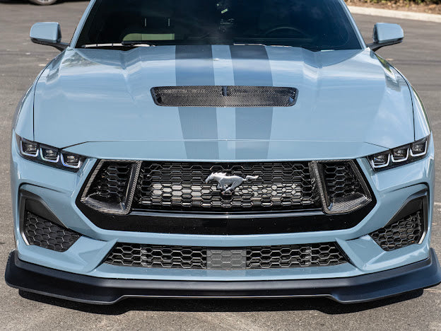 2024-UP FORD MUSTANG S650 | CARBON FIBER FRONT UPPER HOOD VENT INSERT