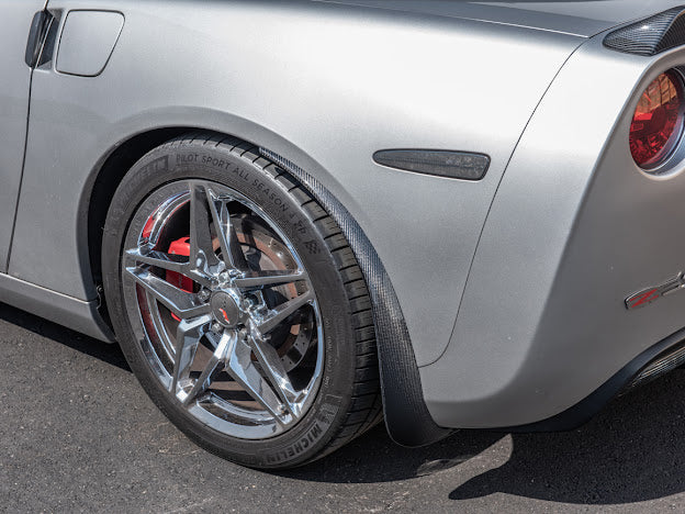 2005-2013 CHEVROLET CORVETTE C6 BASE FRONT AND REAR SPLASH GUARDS MUD FLAPS