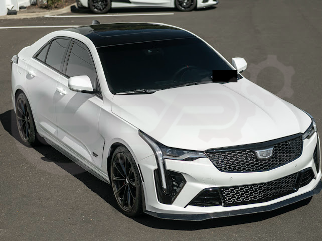 2020-Up Cadillac CT4-V Blackwing | CARBON FIBER Front Splitter Side Wheel Arches Pair