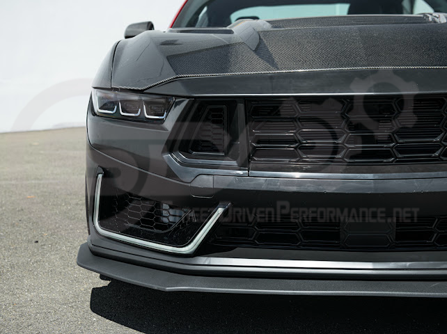 2024-Up Mustang S650 EcoBoost & GT | Dark Horse Style Front Bumper Full Replacement Kit w/ LED Light Side Grille