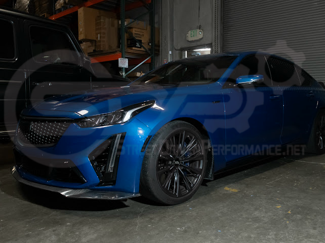 2020-Up Cadillac CT5 | Front Bumper Amber LED Reflector Light Side Marker Pair (Clear, Amber or Smoke Lens)