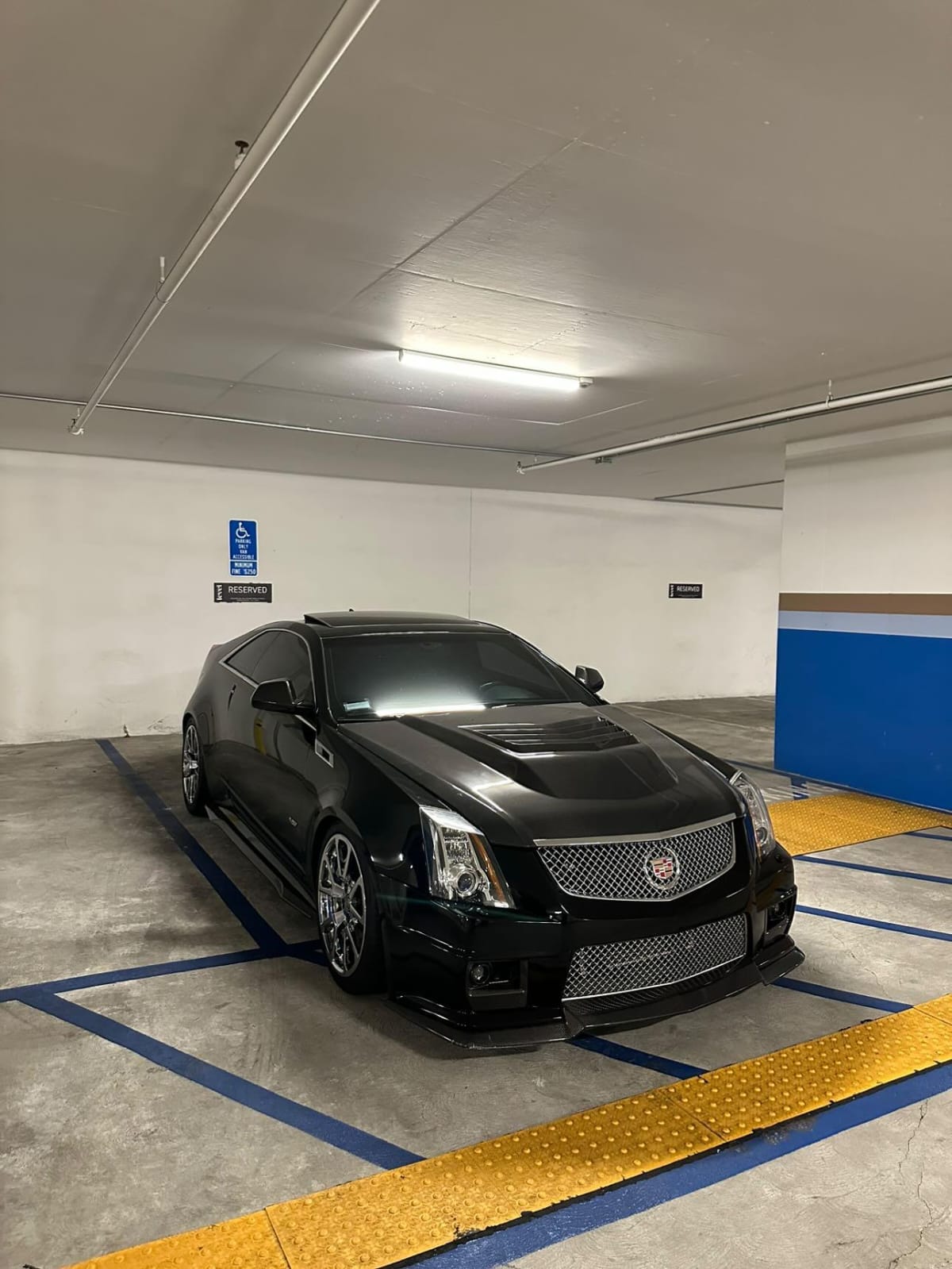 2009-2015 Cadillac CTS-V V2 SDP Aggressive Style Carbon Fiber Hood with Vents