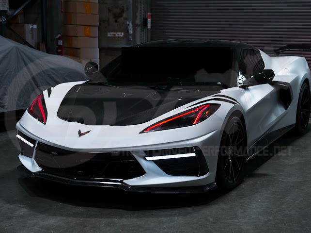 2020-Up Chevrolet Corvette C8 | Custom DRL Conversion Front Headlight Module Set Pair (Amber, Blue, Green, or Red)