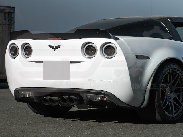 2005-2013 Corvette C6 | ZR1 Extended Style Rear Wing Wickerbill Spoiler (Matte or Gloss Black)