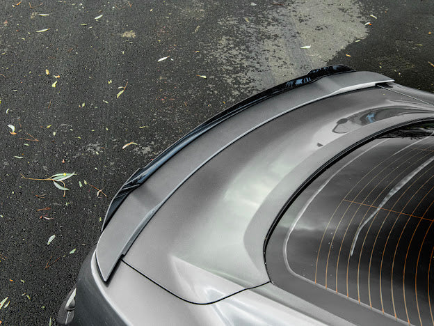 2015-23 FORD MUSTANG GT | SMOKE TINTED REAR SPOILER WICKERBILL FLAP INSERT