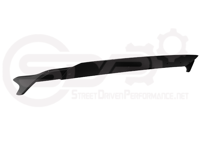 Dodge Charger SRT Hellcat Redeye style rear trunk wing spoiler in matte black, featuring a wickerbill design for sporty performance