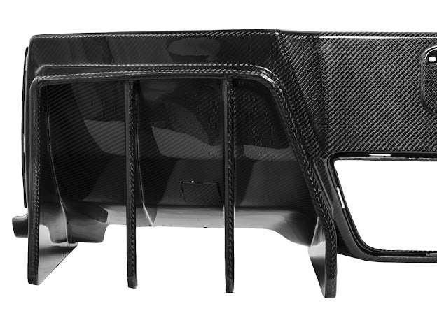 2014-2019 Corvette C7 Performance Track CARBON FIBER Rear Bumper Finned Diffuser