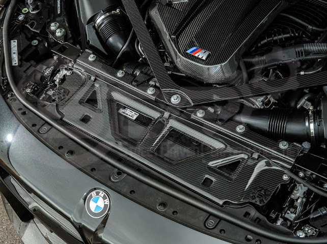 2021+ BMW G87 G80 G82 M2 M3 M4 | DRY CARBON FIBER WATER TANK RADIATING PLATE COVER TRIM