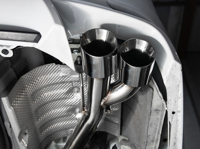 2018-2024 Toyota Camry SE FWD | T-304 Muffler Delete Single Exit Axle Back Exhaust (Chrome or Burnt Blue Tips)