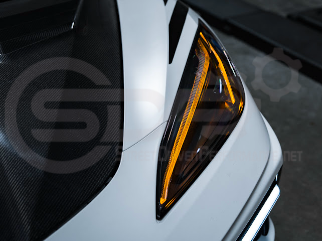 2020-Up Chevrolet Corvette C8 | Custom DRL Conversion Front Headlight Module Set Pair (Amber, Blue, Green, or Red)