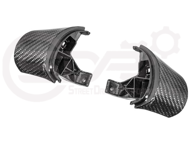 2005-2013 CHEVROLET CORVETTE C6 | SDP PERFORMANCE CARBON FIBER STEERING WHEEL BUTTON COVER REPLACEMENT PAIR