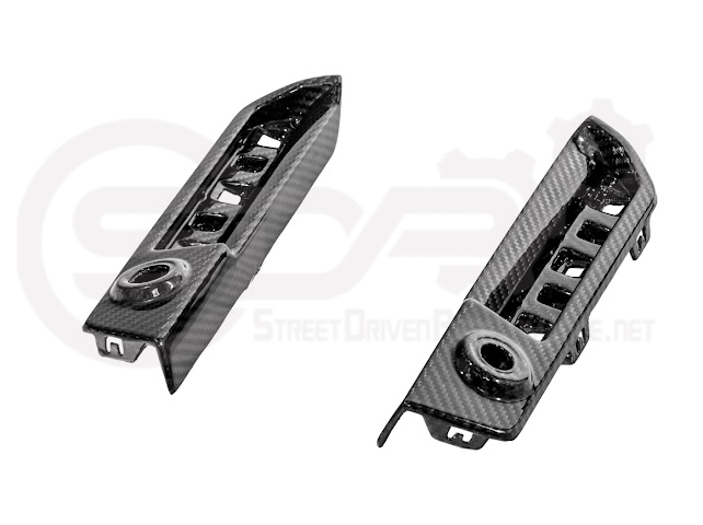 2023-UP BMW G87 M2 | FACTORY STYLE CARBON FIBER REPLACEMENT REAR BUMPER REFLECTOR TRIM PAIR