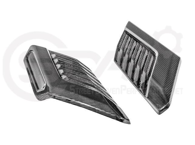 2022-Up Toyota Tundra | TRD Pro Style CARBON FIBER Front Hood Side Vents Pair