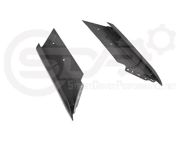 Carbon fiber side fender intake vent door for 2023 Corvette C8 E-Ray/Z06, Street Driven Performance replacement part.