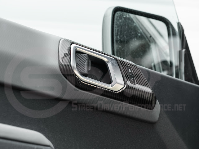 2021-UP FORD BRONCO CARBON FIBER FRONT DOOR HANDLE TRIM COVER