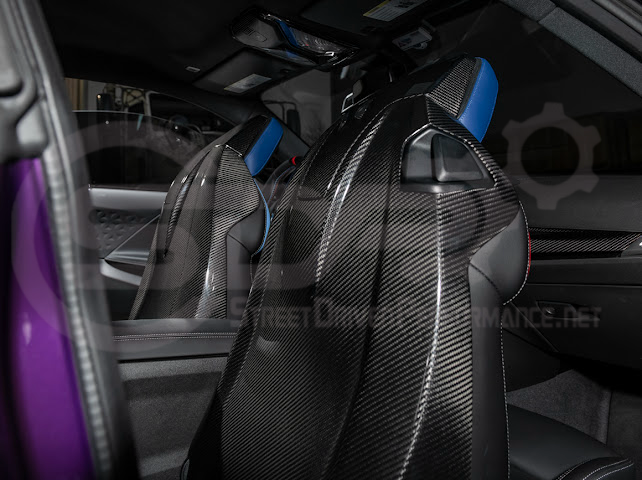 2021+ BMW G87 G80 G82/G83 M2 M3 M4 | DRY CARBON FIBER TAPE-ON FULL SEAT BACK HEADREST COVER PAIR