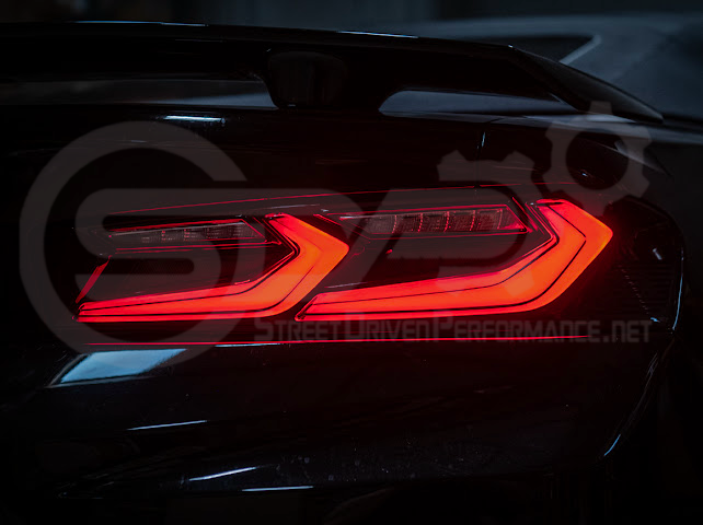 2016-2018 Chevrolet Camaro | C8 Style Sequential Signal LED Rear Taillights Pair (Clear / Red / Smoke Lens)