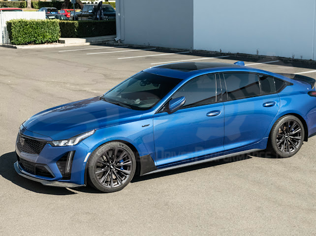2022-Present Cadillac CT5-V Blackwing | CARBON FIBER Lower Side Fender Vent Trim Panel Replacement (Pair)
