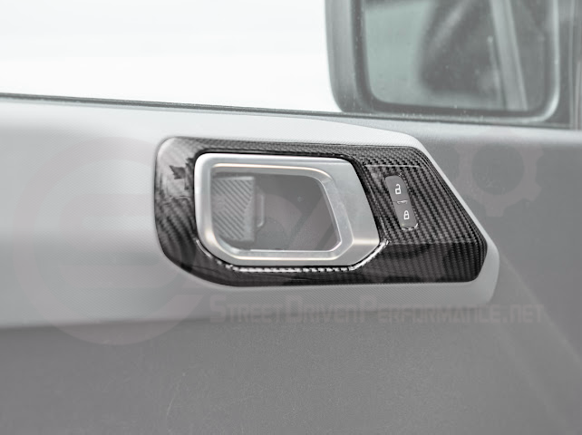2021-UP FORD BRONCO CARBON FIBER FRONT DOOR HANDLE TRIM COVER