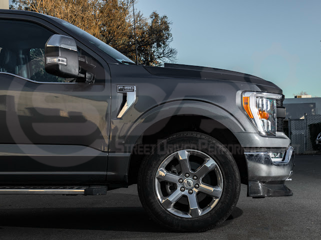 2021-Up Ford F-150 | SDP Performance CARBON FIBER 2Pcs Front Bumper Lip Splitter Ground Effects