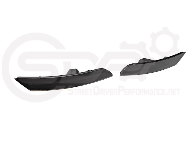 2016-2024 Chevrolet Camaro | Front Bumper Side Marker Lens w/ Amber LED Reflector Light Pair (Clear / Amber / Smoke)