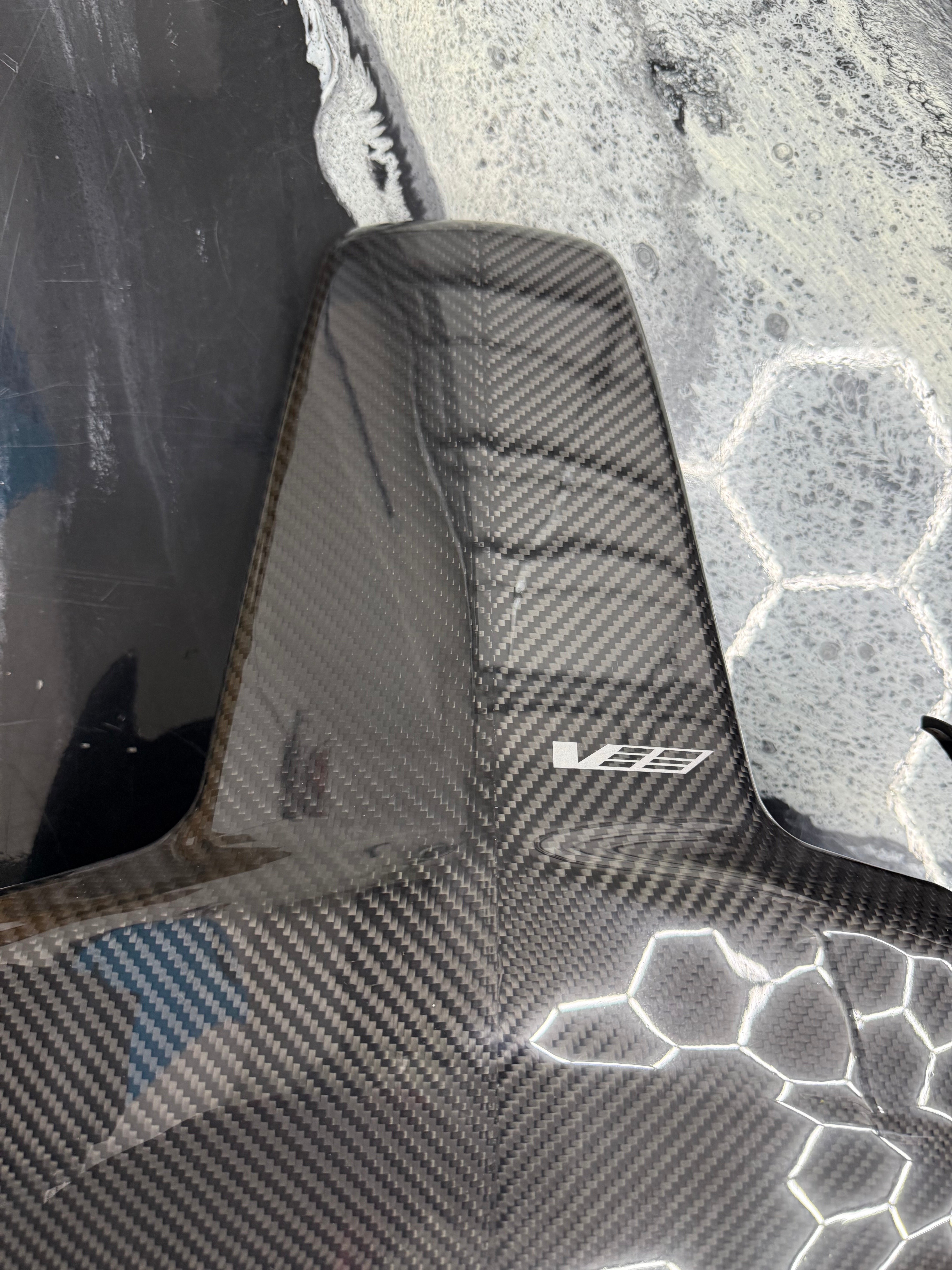 2020-Present Cadillac CT4-V / CT4-V Blackwing | CARBON FIBER Seat Back Panel Replacement Pair (Driver & Passenger)