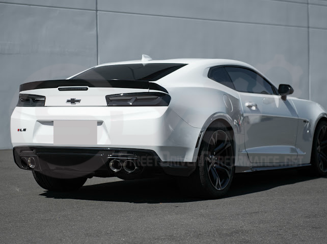 2016-2018 CHEVROLET CAMARO | SMOKE TINTED REAR TAIL LIGHT TRIM BEZEL COVER PAIR