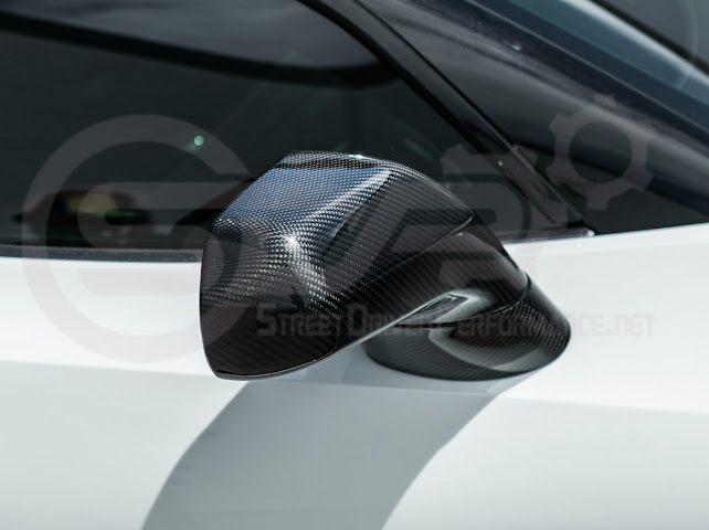 2014-2019 Chevrolet Corvette C7 | Factory Style CARBON FIBER Full Mirror Cap Covers Pair