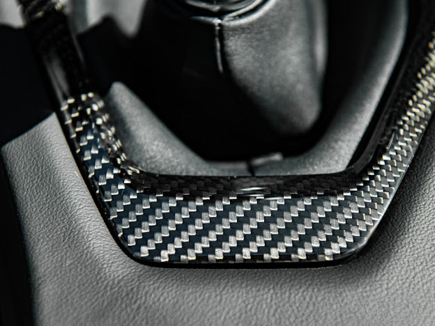 2024-Up Ford Mustang S650 | CARBON FIBER Interior Manual Gear Shift Panel Trim Cover