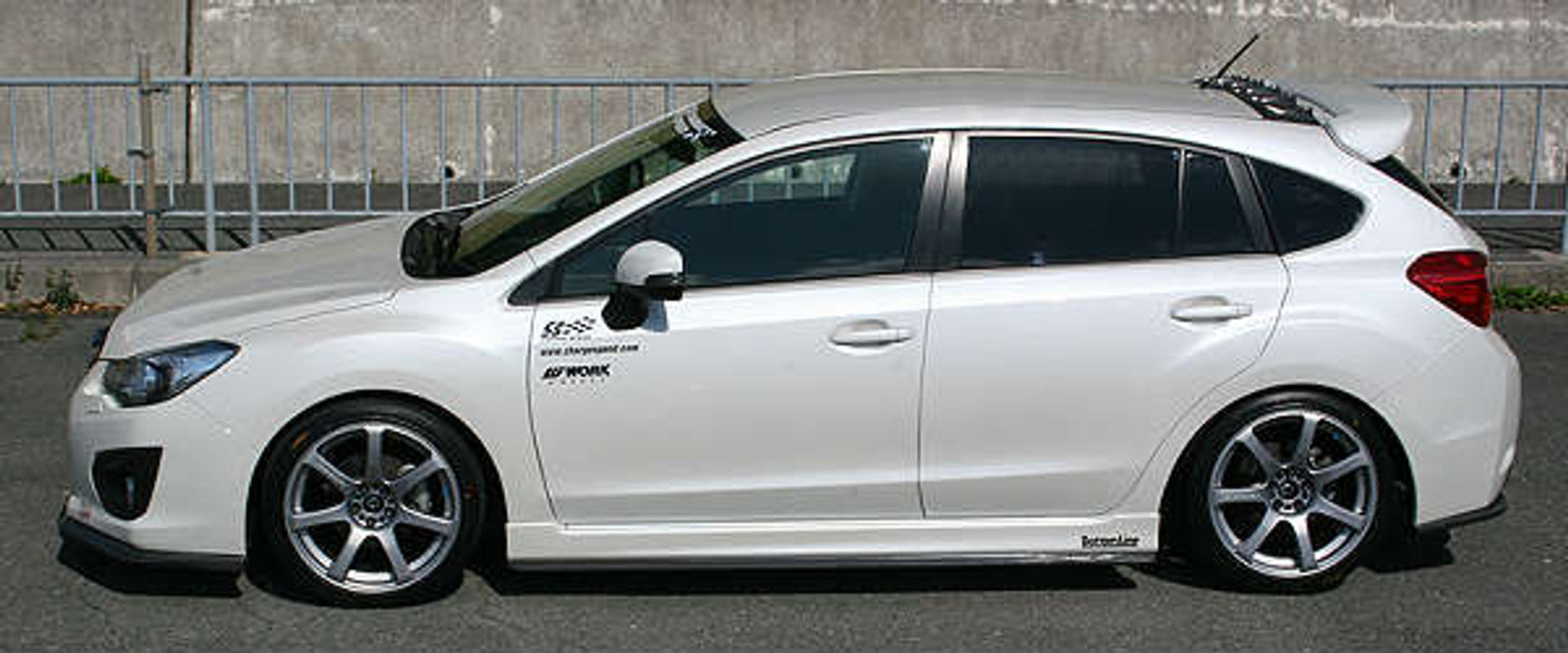 Charge Speed 2012-2015 Subaru Impreza GP 5Dr Hatchback Bottom Line Carbon Full Lip Kit - To be use for Vehicle with OEM Side Skirts Model